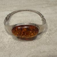 Bracciale ambra e argento come da foto