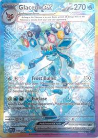 Carta Pokemon da collezione Glaceon ex