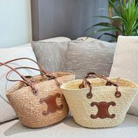 Borsa tote da spiaggia in tessuto Celine