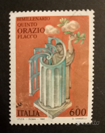 Francobollo- Bimillenario Quinto Flacco Orazio 93