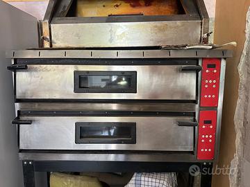Forno pizza elettrico a due camere