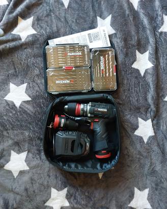 SET TRAPANO AVVITATORE PARKSIDE NUOVO 