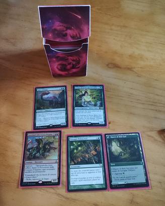 Mazzo MTG 60 Carte Dinosauri Tricolore + Accessori