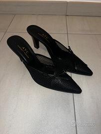 Tacchi neri con rete