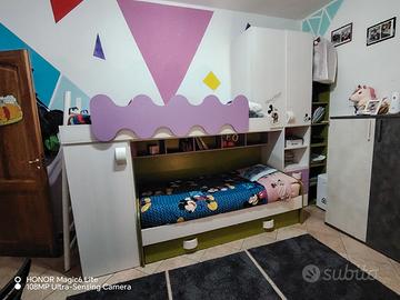  cameretta con tre letti, escluso materassi. 