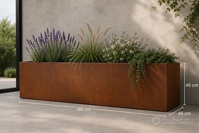 Fioriera in Corten