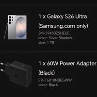 Samsung s26 ultra 1tb