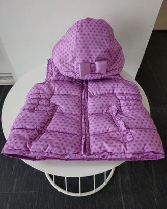 Giubbino imbottito smanicato bimba 18-24 mesi