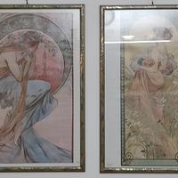 Quadri Poster di Alfons Mucha - Le arti, collage (