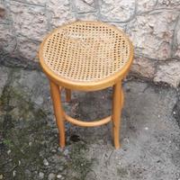 sgabello vimini e paglia viennese
