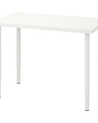 Tavolo IKEA LINNMON/OLOV 120x60 bianco REGOLABILE