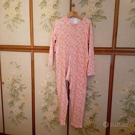 pigiama con cerniera posteriore 