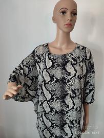 Blusa in seta pitonata G. MATTEI