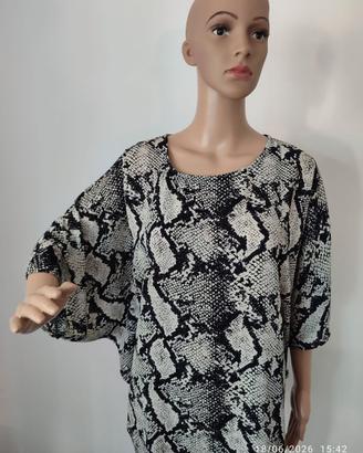 Blusa in seta pitonata G. MATTEI