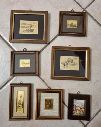 set di 7 quadretti piccoli