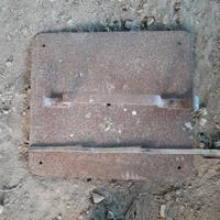 Tappo da forno antico in ferro battuto