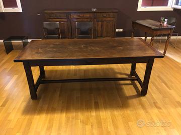 Tavolo pranzo salotto cucina legno antico