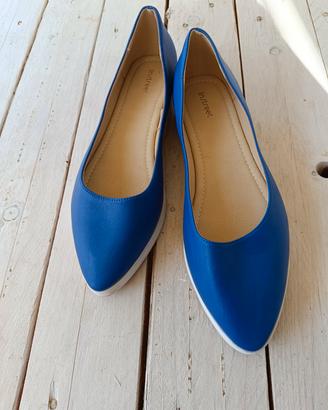 "InStreet, ballerine da donna blu — come nuove"