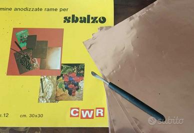 7 lamiere anodizzate per sbalzo e attrezzo