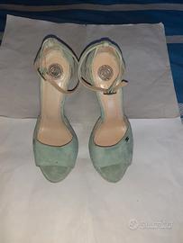 Scarpe donna ELISABETTA FRANCHI n.37 verde/acqua