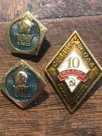 Medaglie scolastiche Unione Sovietica originali