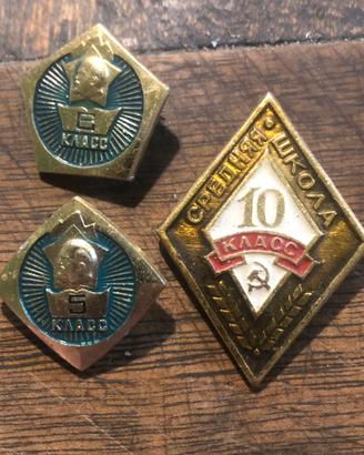 Medaglie scolastiche Unione Sovietica originali
