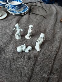 statuette in ceramica