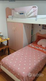 Camera letto a castello bambina