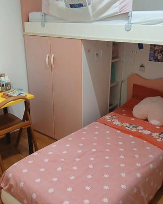 Camera letto a castello bambina