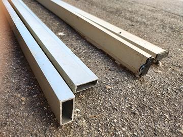 Barre profili alluminio - scatolati 6 cm x 2 cm