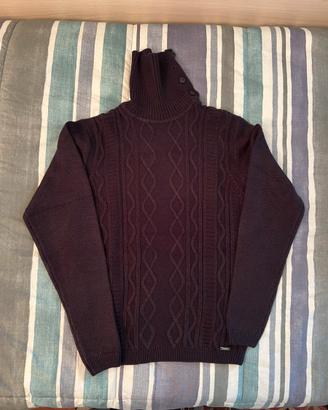 Maglione girocollo blu