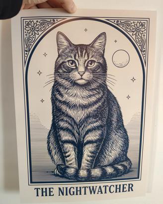 Poster Gatto The Nightwatcher 