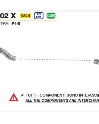 Scarico arrow benelli trk 502 x