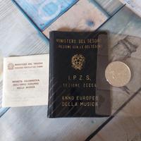500 lire argento anno europeo della musica 
