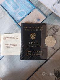 500 lire argento anno europeo della musica 