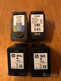 Cartucce hp - cannon VUOTE