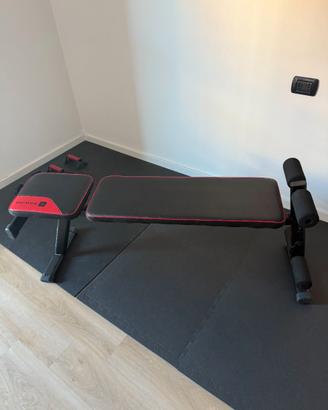 PANCA FITNESS CON SUPPORTO GAMBE REGOLABILE