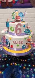 torta scenografica Inside out 2