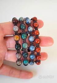 Bracciale con pietre naturali per donna e uomo