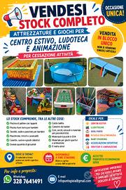 stock materiali ludoteca centro estivo