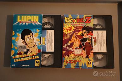 2 VHS DeAgostini Dragonball Z e Lupin III