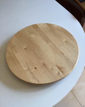 Tagliere rotondo girevole in legno Ikea