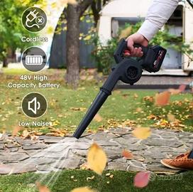 Soffiatore 48V con 2 batterie e kit di accessori 