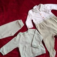 Lotto vestiti bambina 4 anni + neonata 0-6 mesi