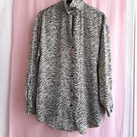 Camicia, Blusa zebrata verde e nera . Zara  Nuova