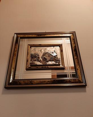 QUADRO BASSORILIEVO CON SPECCHIO 