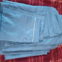 Completo lenzuola per letto matrimoniale azzurro
