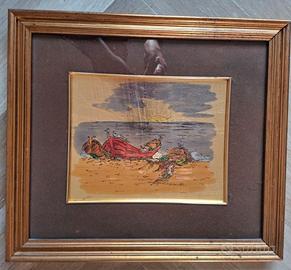 Incisione su foglia d'oro di A. Carullo, 1984