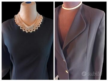 completo donna tubino soprabito 