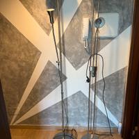 lampada da terra in acciaio 180cm (2 pezzi)